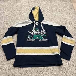 Champion Notre Dame Fighting Irish Hockey Heritage Lacer Hoodie S Athleisure